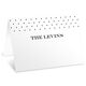 Black Pin Dot Folded Place Cards Image 1 of 6
